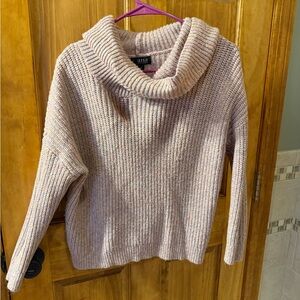 a.n.a Women's Light Pink Cowl Neck Sweater